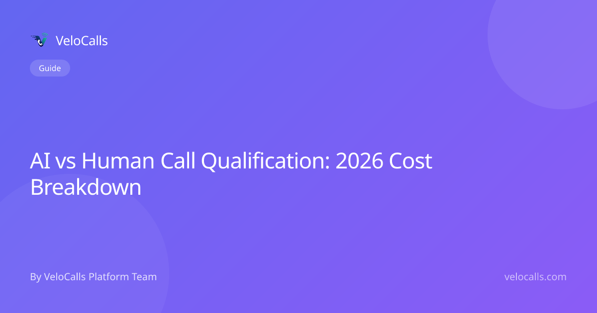 AI vs Human Call Qualification: 2026 Cost Breakdown