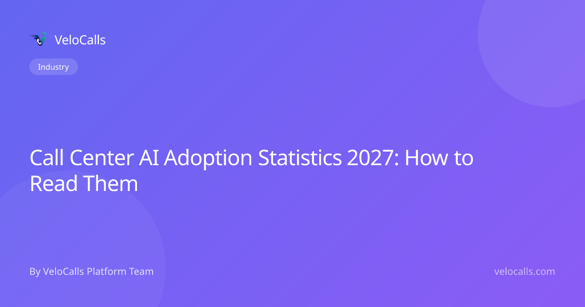 Call Center AI Adoption Statistics 2027: How to Read Them