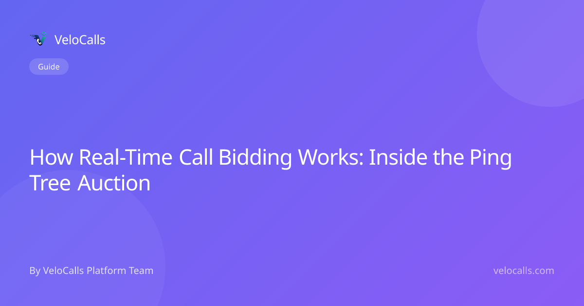 How Real-Time Call Bidding Works: Inside the Ping Tree Auction