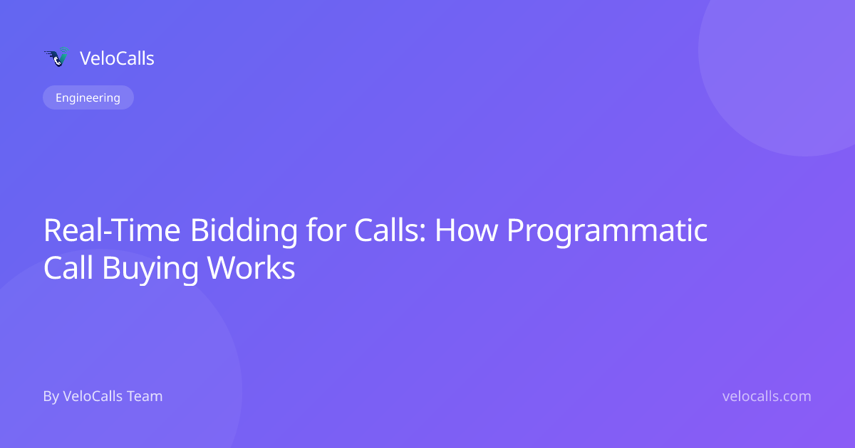 Real-Time Bidding for Calls: How Programmatic Call Buying Works